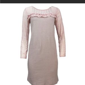 KAS New York Textured Lace Long Sleeve Dress NWT